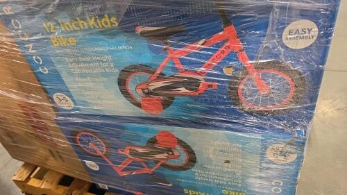 Multiple Concorde 12 inch bikes, water dispenser, swimming pool, recliner chair piece, 3M filters, inflatable, home labs dehumidifier,