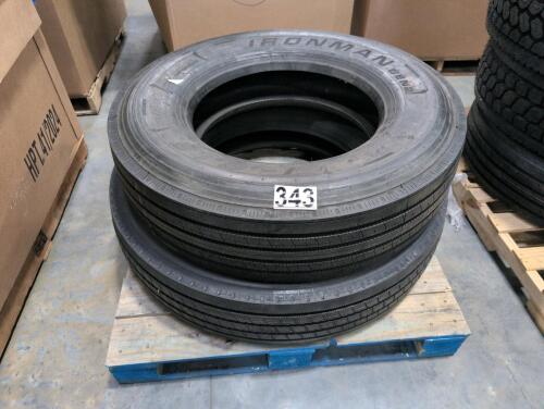 (2) semi tires