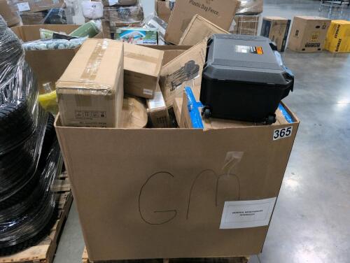vault rolling case, ceiling fan, kids Adirondack chair, more ceiling fans, 90 bins wall mounted storage, foldable wagon and more
