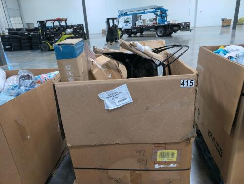 Storage organizer, chairs, binoculars, & More