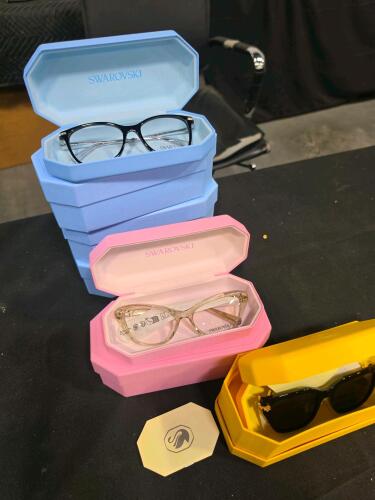 6 misc pairs of Swarovski glasses