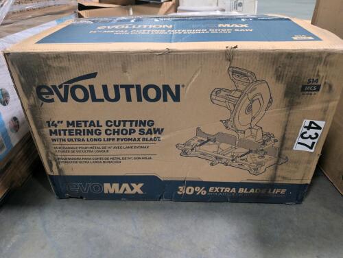 evolution 14-in metal cutting mitering chop saw