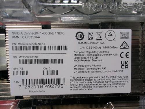 NVIDIA connect X &ndash; seven 400 GBE, CX75310 AA