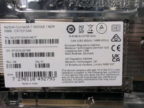 NVIDIA connect X &ndash; seven 400 GBE, CX75310 AA