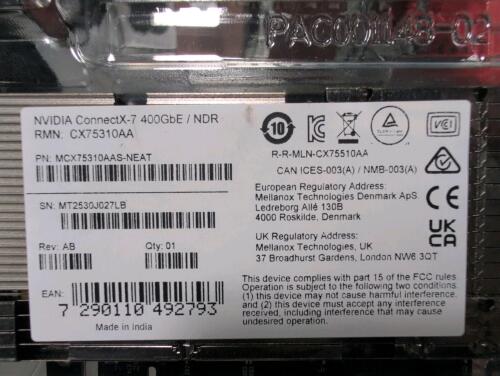NVIDIA connect X &ndash; seven 400 GBE, CX75310 AA