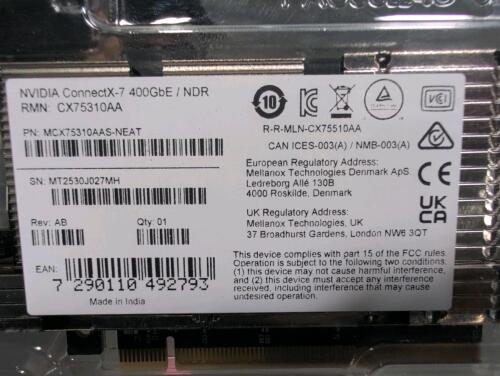 NVIDIA connect X &ndash; seven 400 GBE, CX75310 AA