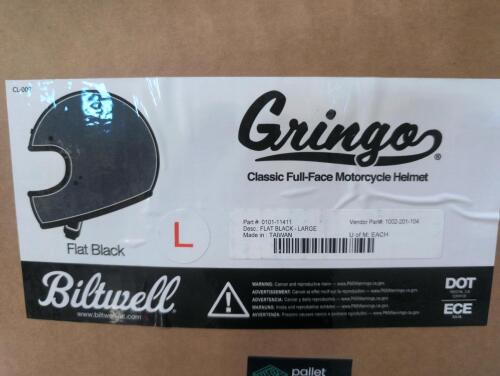 Gringo bilt well classic full face motorcycle helmet