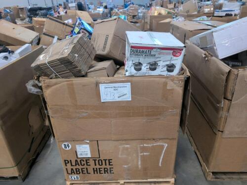 Automatic waterer, O cedar mop, plastic sheeting, boxes, American flat, Hamilton Beach blenders, garbage truck toy, Norton discs, & More