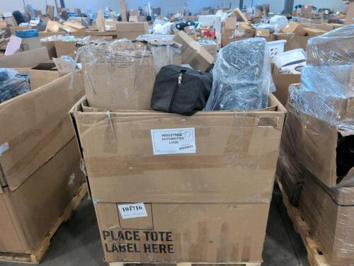 Industrial/automotive, canopy, totes, cables, car parts, brackets, wheels, & More