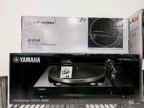 Yamaha and Audio-Technica turntable