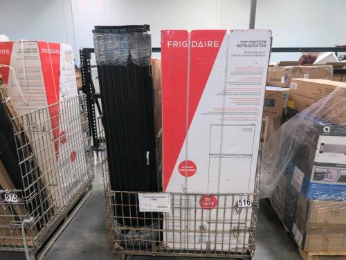 Two Frigidaire top freezer refrigerators, TONNEAU cover, bench, & More