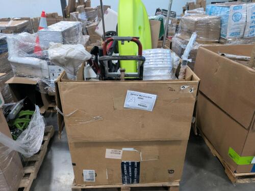 Kayak, shovels, dolly, cooler, buckets, & More