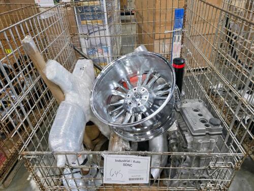 Industrial/automotive: rim, car parts, Polaris engine, cable, & More