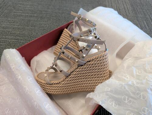 valentino wedge espadrillas size 36 authentic