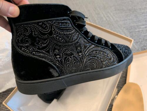 Christian Louboutin junior spikes Orlato flat pre owned - authentic