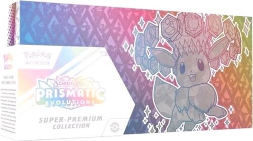 Pok&eacute;mon Scarlet and Violet prismatic evolutions super premium collection sealed