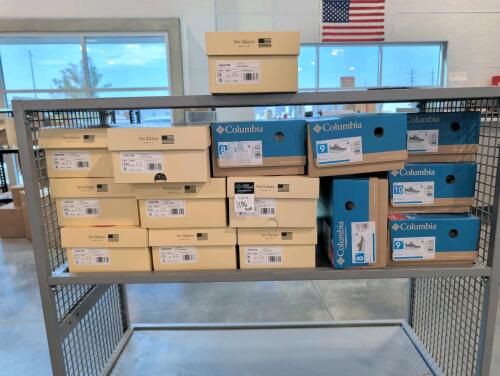 6 Columbia and 9 new balance shoes