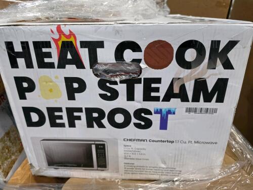 Epson sure color printer, microwaves, dumpster in a bag, battery, beverage cooler,