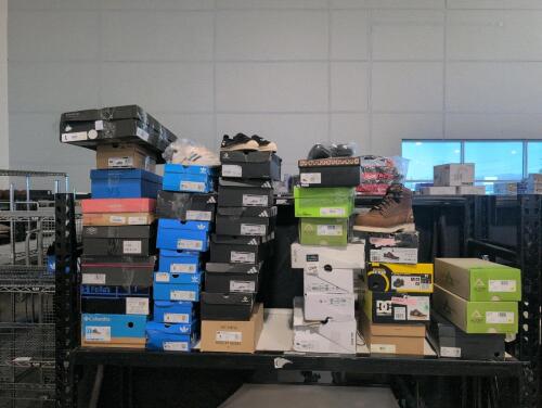 Shoes(approximately 40 Pair) Adidas, vionic, Vince camuto, Columbia, yzy 350 V2, aldo, Sam Edelman, Kurt Geiger, ariat, Steve Madden and more