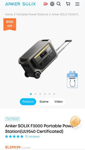 ANKER SOLIX F 3000 portable power station