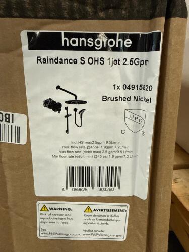 hansgrohe shower system