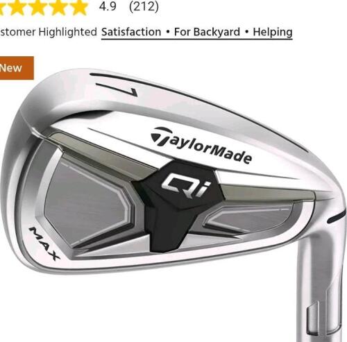 taylormade qi Max new irons 5,6, 7,8,9, P, A