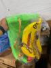 Pictures, swings, grill table, gas stove, red sleeping bag, hangers, deck boxes, and more - 5