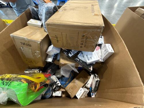 Exam gloves, LUTRON lighting, rocking horse, nozzles, sleeping bags, Duffel bag, & More