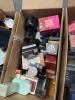 Six boxes of health and beauty products: cologne/perfumes not believed to be authentic, collagen, samplers, HUDA beauty, NYC, the ordinary, KAYALI, Charlie Tate bath collection, Victoria's Secret, La Labo, Creed, Thomas Carter, good girl, & More - 12
