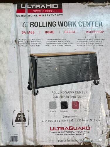 Ultra HD 77 inch rolling work center