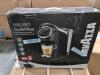 LECTRON portable EV charger, CCM hockey skates, tire chains, LAVAZZA coffee machine, KA helmet, Buster and punch skulls, luggage, chrome heavy duty train horn, & More