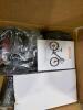 Helmets, baseball bat, harness, catchers equipment, record, stonesaga game, tool bag, bike accessories, Dudley, goggles, shimano reel, giro helmet, humvee binoculars and more - 6