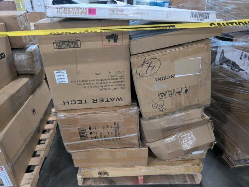 Automatic RV toilet, furniture, shaker panel, water tech pool vacuum 34000KL, swimming pool ladder, exhaust, & More