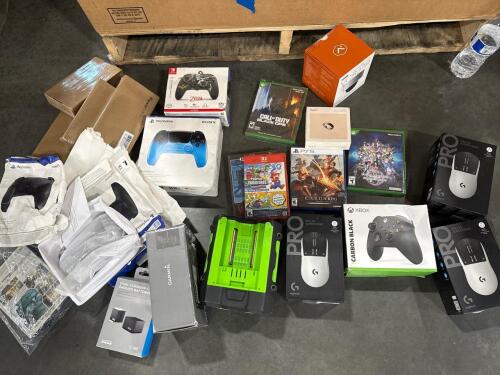 Electronics: print cartridges, charging cables, charging plugs, trail cam, brother cartridge, headphones, keyboard, OURA, clubs, mouse, batteries, lighting, toner cartridge, power bank, camera, batteries batteries, Canon cartridges, cell Tronic, 3-D print