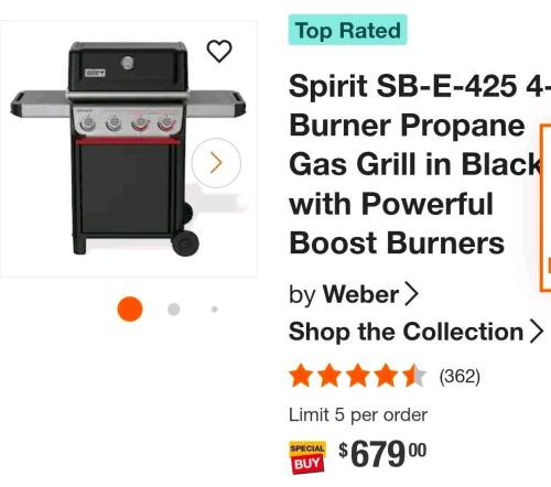 Weber spirit SB &ndash; E &ndash; 425 grill