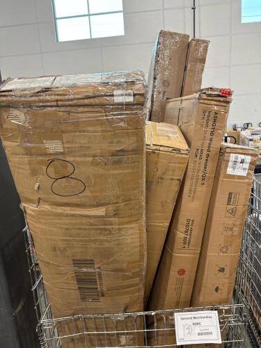 Crown shades 10 x 20' canopy, mattress, wood dresser, & More