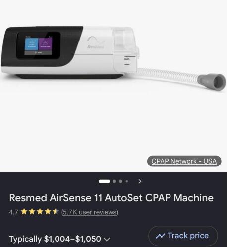 Air 11 air sense autos cpap machine