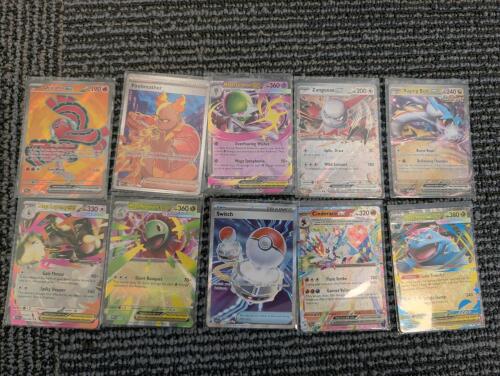 10 Pokemon ex/v/FA