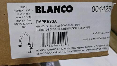 Blanco Empressa kitchen faucet, pull down dual spray