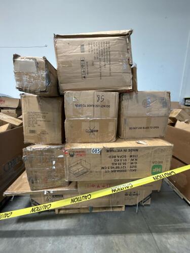 Miscellaneous furniture, pullout sofa bed, treadmill T532A, chair, & More