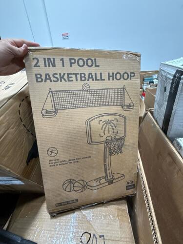 2 in 1 basketball hoop, scroll pillow, and other miscellaneous products