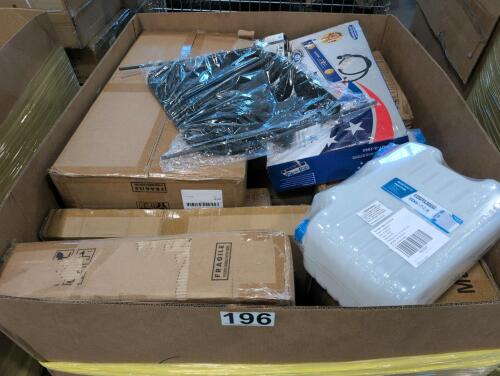 2 burner gas stove, water container, deck box and more