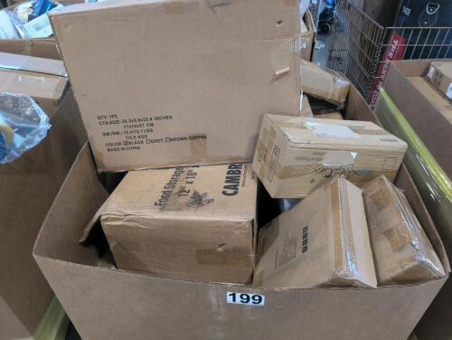 Deck boxes, grabber, ;luggage, cambro, food storage and more