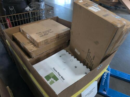 Pet fence, deck boxes, foam flooring and more