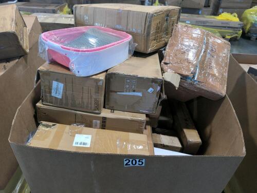 Connect 4 game, sp1016 paddle board, cat box, scooter and more