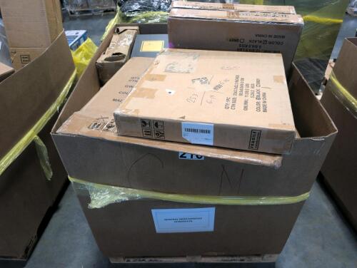 Deck boxes, glassware, towels, Kleenex, kids balance and more