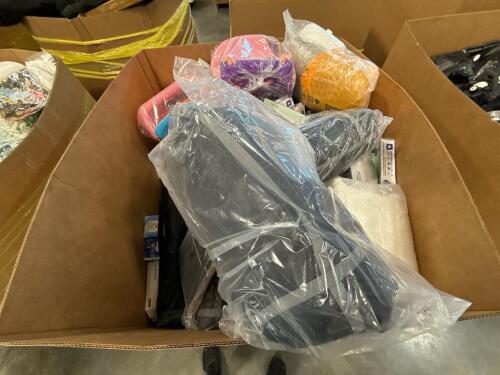 Gloves, cushions, Red camp sleeping bags, gloves, Kleenex, & More