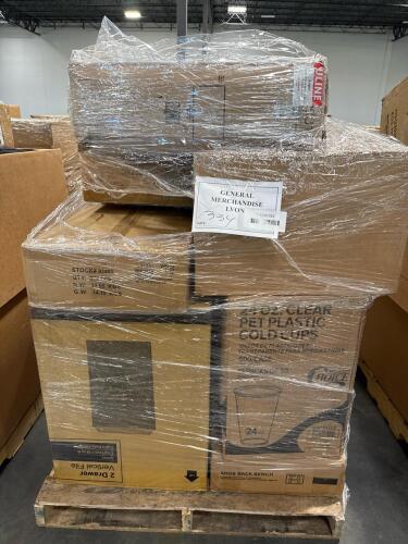 Vertical file cabinet, 24 ounce cups, finger boxes, miscellaneous furniture, compost spreader mattress, & More