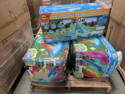 H2O to Go slides and water slide Oasis with aqua cave