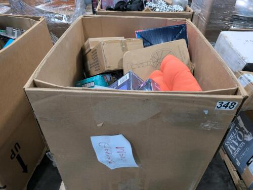 pillows, toys, Mr peaks vinyl figure, vibration plate, electric mosquito swatter, and other items